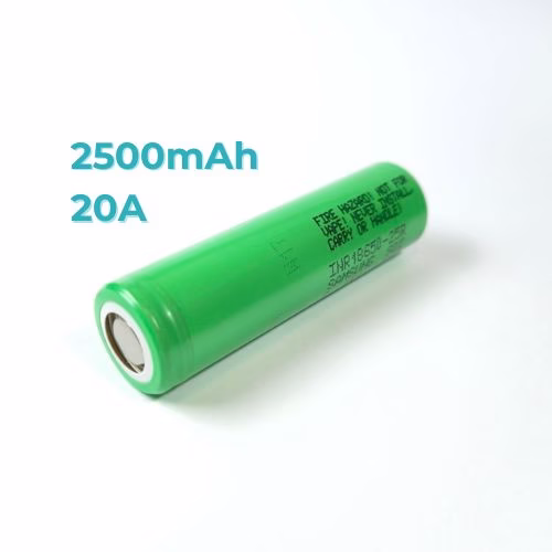 Акумулятор високострумовий 18650 Samsung INR 25R 2500 20A 12mOm