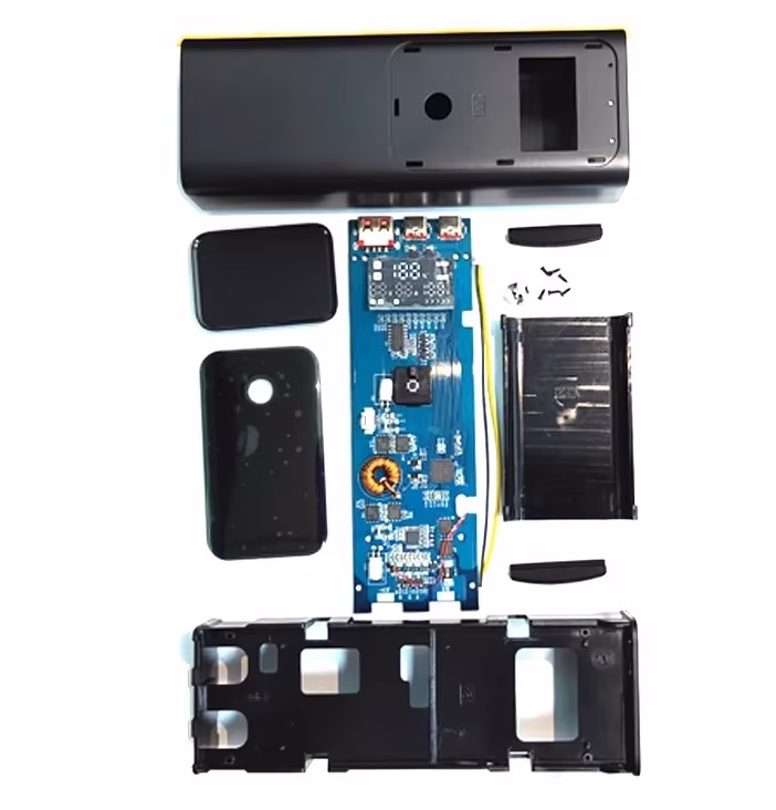 Повербанк PD100W DIY Корпус для 4х Акумуляторів 21700 під зварювання