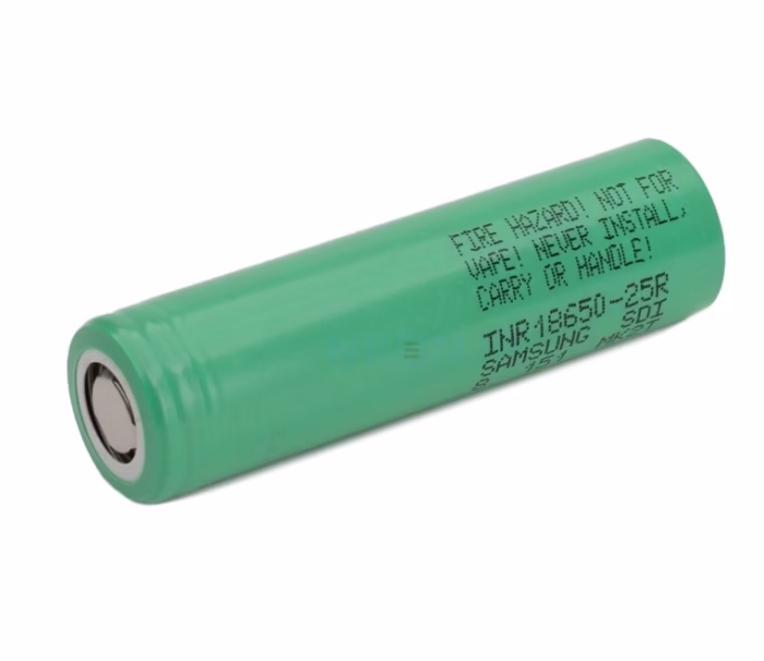 Акумулятор високострумовий 18650 Samsung INR 25R 2500 20A 12mOm - Зображення 4