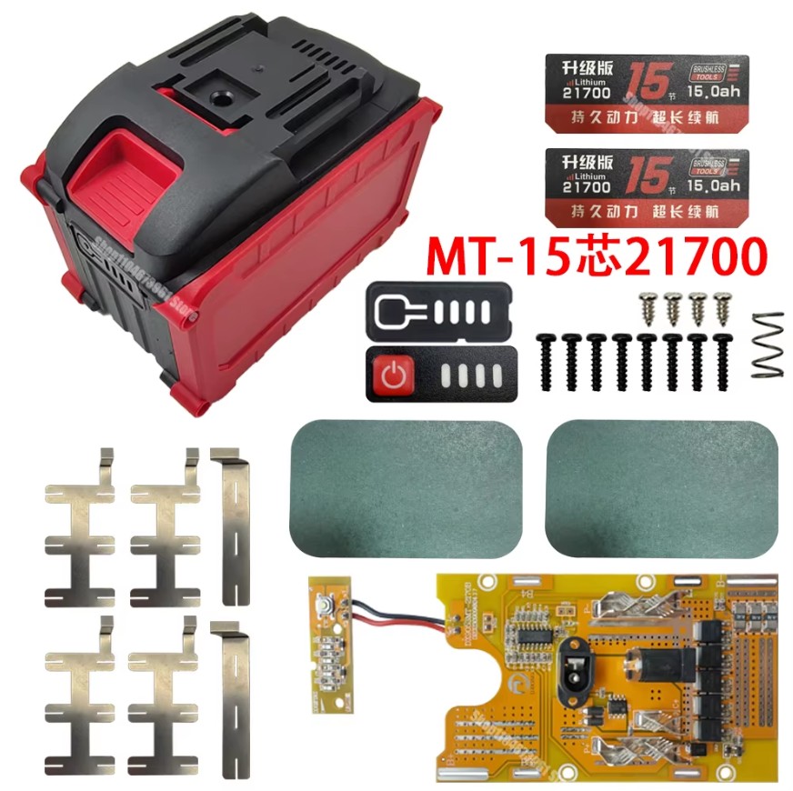 Корпус для акумулятора 21В Makita 5S3P на 15 21700 з BMS та LED-індикацією - Зображення 9