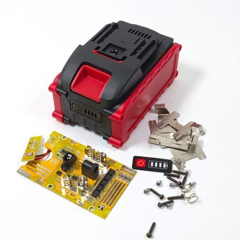 Корпус для акумулятора 21В Makita 5S2P на 10 21700 з BMS та LED-індикацією