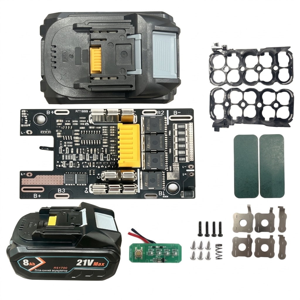 Корпус для акумулятора 21В на 10-21700 Makita 220A з балансиром