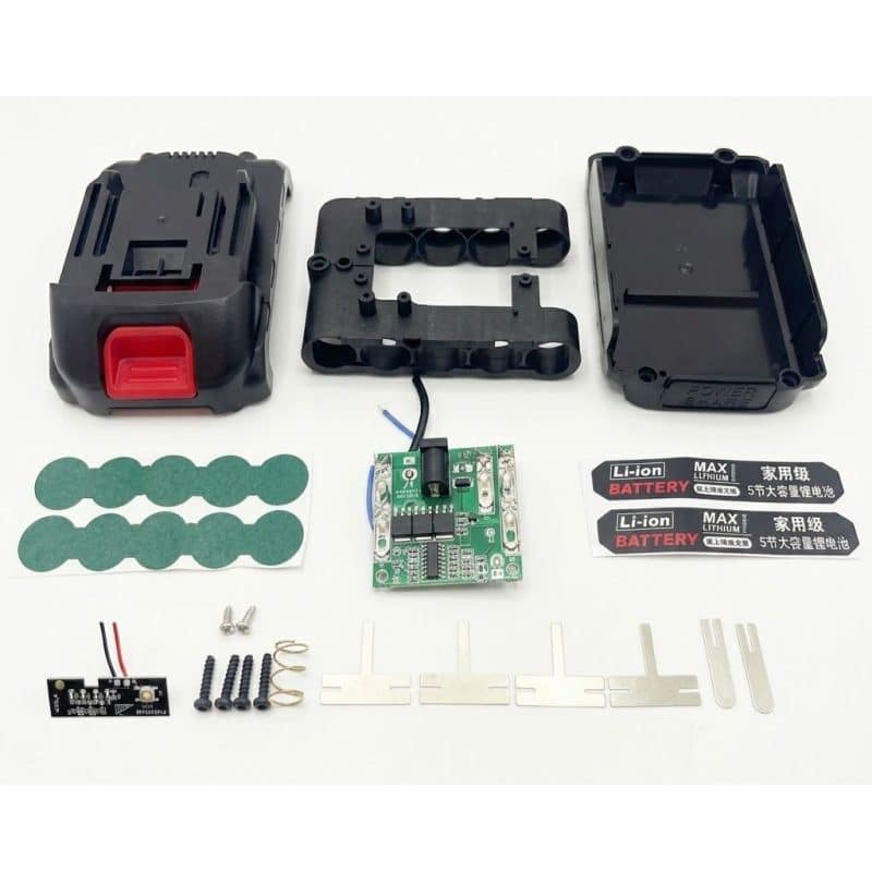 Корпус для акумулятора 21В Makita 5S1P на 5 18650 з BMS та LED індикацією