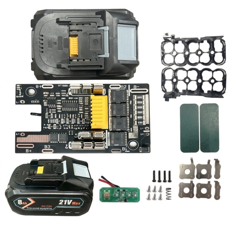 Корпус для акумулятора 21В на 10-21700 Makita 220A з балансиром