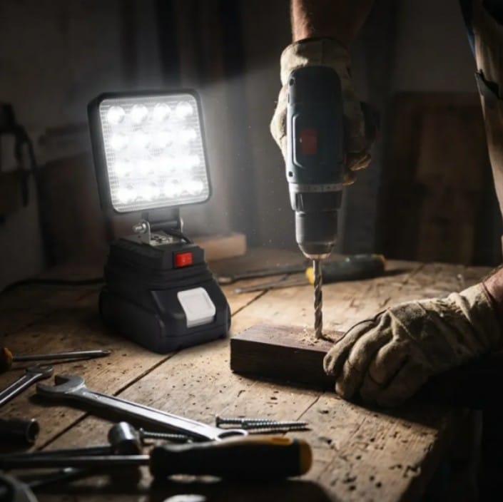 Акумуляторний LED ліхтар для Makita 21V 4 дюйми 16 LED - Зображення 4