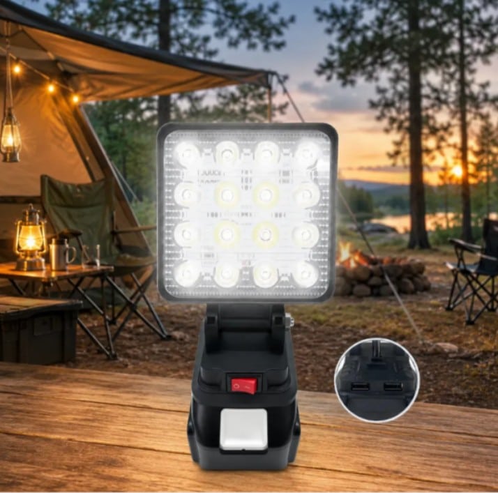 Акумуляторний LED ліхтар для Makita 21V 4 дюйми 16 LED - Зображення 3